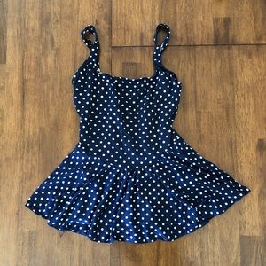 Vintage 1950’s/1980’s One Piece Polka Dot Swimsuit